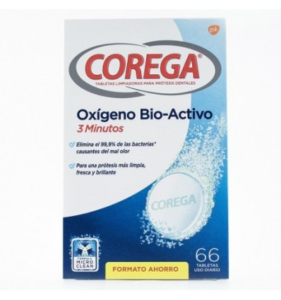 Corega Oxígeno Biactivo 66 comprimidos Formato Ahorro Oferta