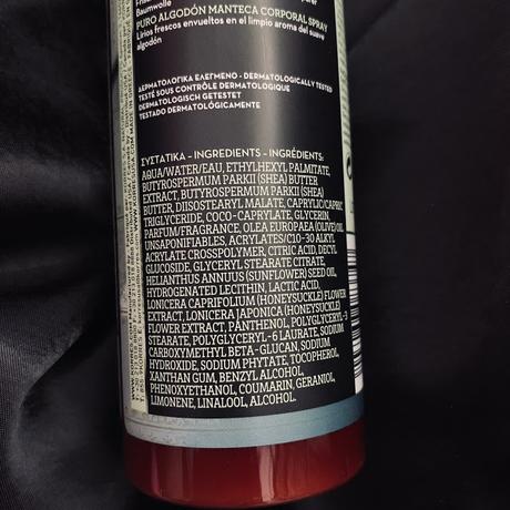 KORRES: PURE COTTON MANTECA CORPORAL EN SPRAY KORRES: PURE COTTON MANTECA CORPORAL EN SPRAY