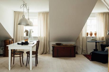 Decoración con un estilo nórdico vintage.