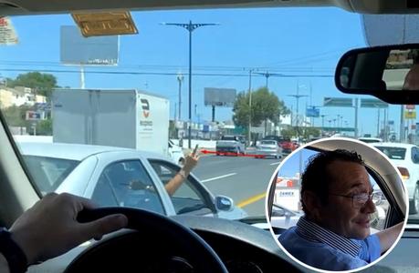 Pintan dedo a Nava durante inauguración de obra en Puente Pemex