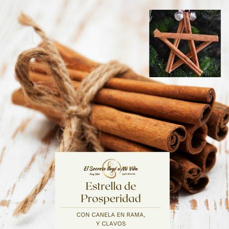 🌟 Estrella de Prosperidad con ramas de canela