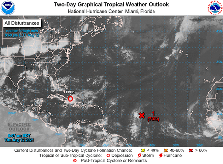 Otra baja presión puede convertirse en ciclón y afectar República Dominicana.