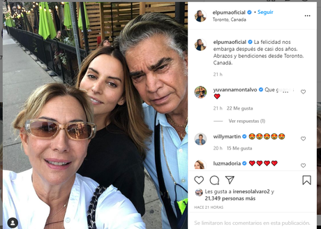 El Puma publicó foto junto a su familia y Lila una canción de desamor