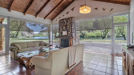 Living en Estilo Rustico