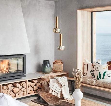 Living en Estilo Rustico