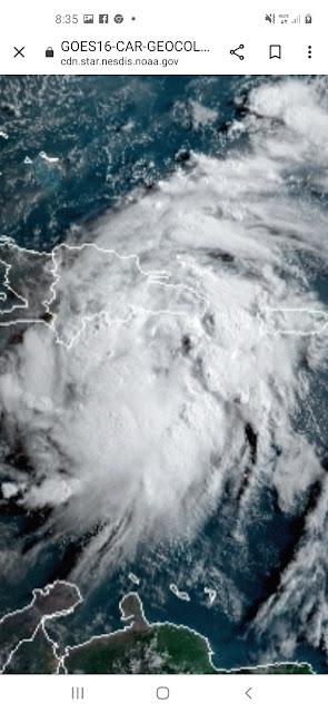 Depresión Grace dejará mucha lluvia en el sur. Depresión Grace dejará mucha lluvia en el sur.