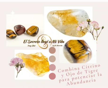 Citrino y Ojo de Tigre para la Abundancia