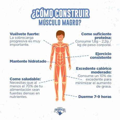 Si te dan 1 dólar por cada vez que escuchas cuánta proteí... Cómo construir musculo magro