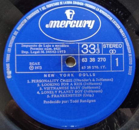 New york dolls -New york dolls Lp 1974