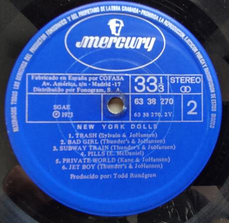 New york dolls -New york dolls Lp 1974