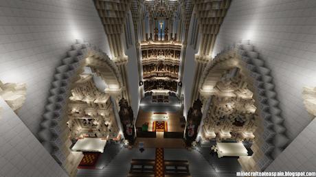 Réplica Minecraft de la Iglesia de Villegas, Burgos, Españas.