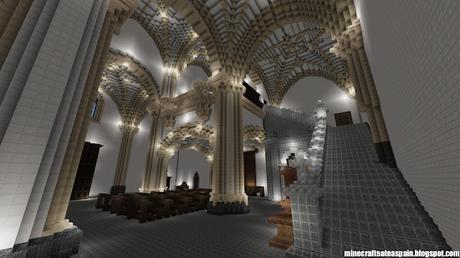 Réplica Minecraft de la Iglesia de Villegas, Burgos, Españas.