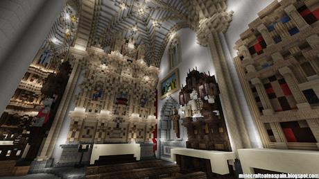Réplica Minecraft de la Iglesia de Villegas, Burgos, Españas.