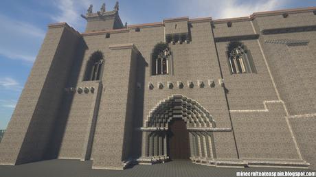 Réplica Minecraft de la Iglesia de Villegas, Burgos, Españas.