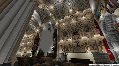 Réplica Minecraft de la Iglesia de Villegas, Burgos, Españas.