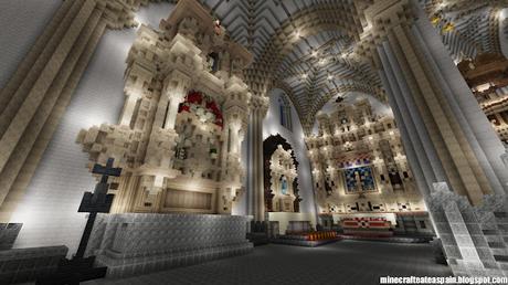 Réplica Minecraft de la Iglesia de Villegas, Burgos, Españas.