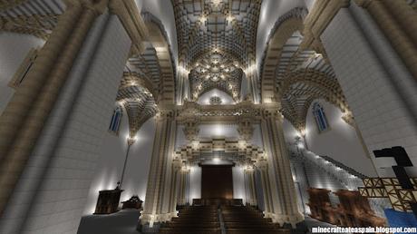 Réplica Minecraft de la Iglesia de Villegas, Burgos, Españas.