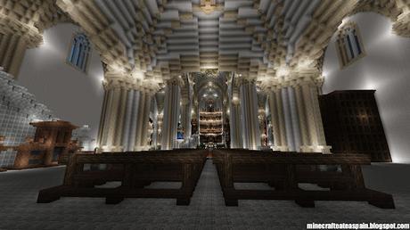 Réplica Minecraft de la Iglesia de Villegas, Burgos, Españas.