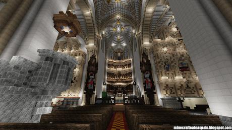 Réplica Minecraft de la Iglesia de Villegas, Burgos, Españas.