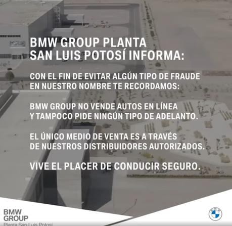 BMW alerta sobre fraude a través de ventas en linea en SLP
