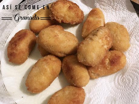 Croquetas de dátiles y bacon sin gluten ni lactosa y en thermomix