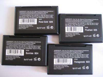 Más coloretes Sleek