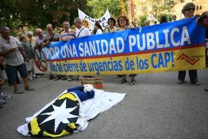 Periodismo Humano: Protestas contra los recortes en sanidad en Catalunya