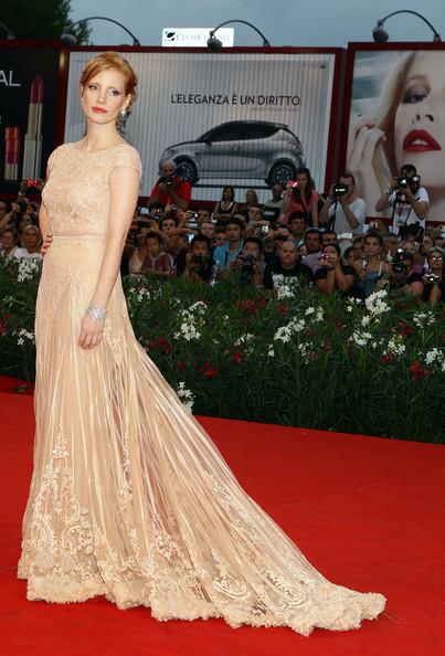Actress Jessica Chastain attends the 'Wild Salome' premiere during the 68th Venice Film Festival at Palazzo del Cinema on September 4, 2011 in Venice, Italy.
