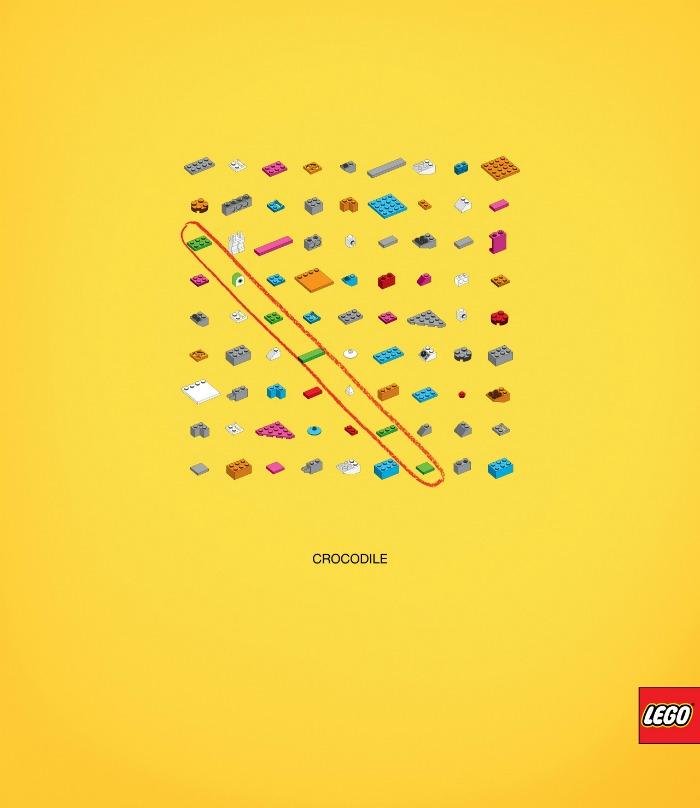 Gráficas de Lego al estilo sopa de letras