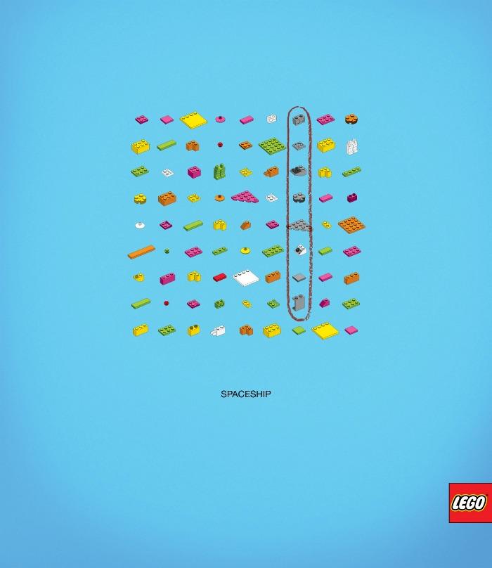 Gráficas de Lego al estilo sopa de letras