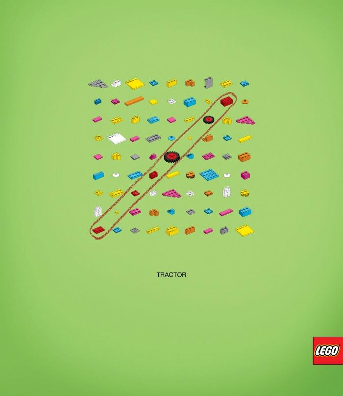 Gráficas de Lego al estilo sopa de letras