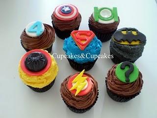 Cupcakes Temáticos: Superhéroes.