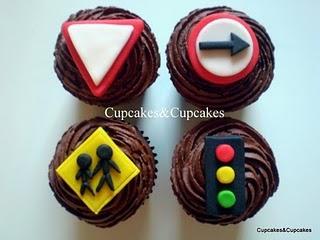 Cupcakes Temáticos: Señales del Transito