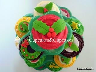 Cupcakes tematicos de Navidad