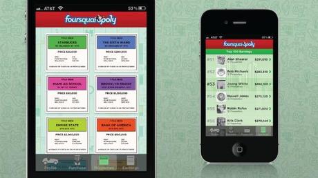 Foursquaropoly: Foursquare + Monopoly