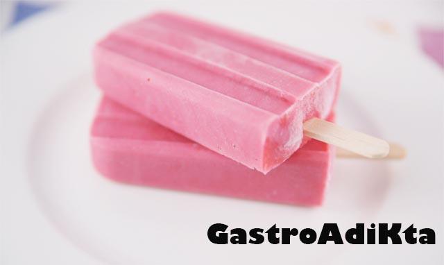 Polo de frambuesa y queso