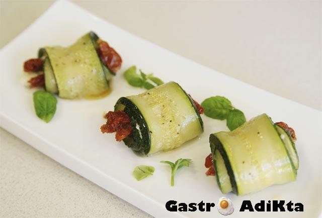 Involtini de calabacín Involtini de calabacín