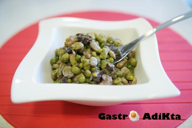 Faves i pèsols (Habas y guisantes)... y ¡¡100 entradas con cambio de blog!!