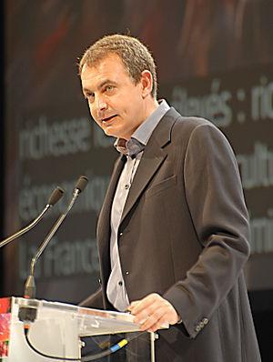 José Luis Rodríguez Zapatero during his meetin...