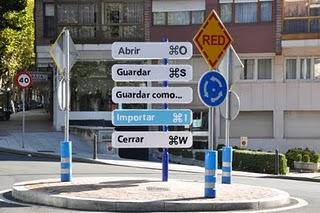 Rotonda que se transforma en menú de Mac