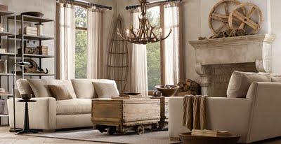 MAS DISENOS PARA LIVING DE RESTORATION HARDWARE