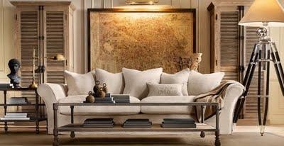 MAS DISENOS PARA LIVING DE RESTORATION HARDWARE