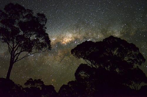 Puesta de la Vía Láctea desde Siding Spring