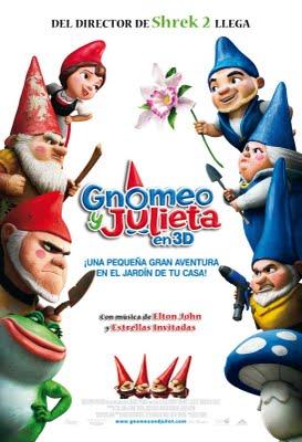 Gnomeo y Julieta o del amor entre gnomos de jardín