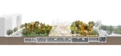 Parque lineal. Sagrera. Barcelona.