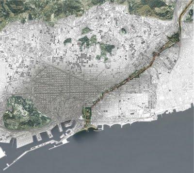 Parque lineal. Sagrera. Barcelona.