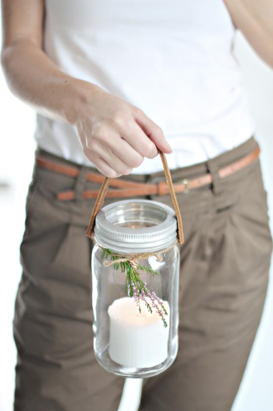 Diy: Tarros  como candelas para una cena al aire libre