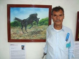 Colectiva con la boca y el pie en el ex Convento del Carmen