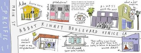 trecool-Venice-California They Draw & Travel :: mapas turísticos ilustrados