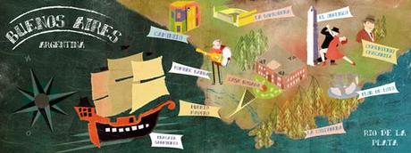 trecool-Buenos-Aires They Draw & Travel :: mapas turísticos ilustrados